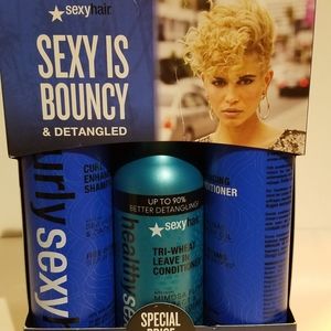 Sexy Curl Shampoo, Conditioner and Leave In Set